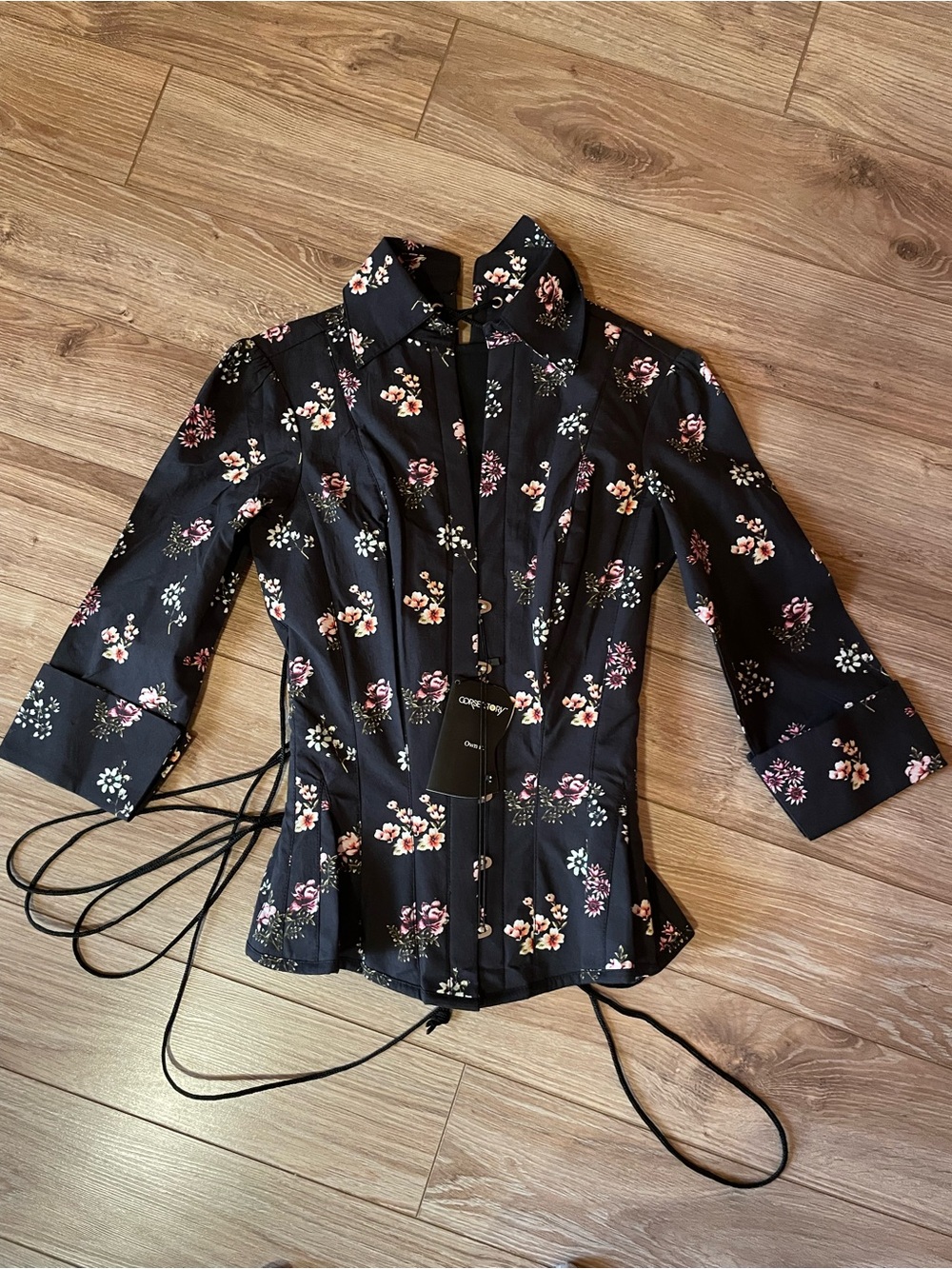 Floral corset top NWT